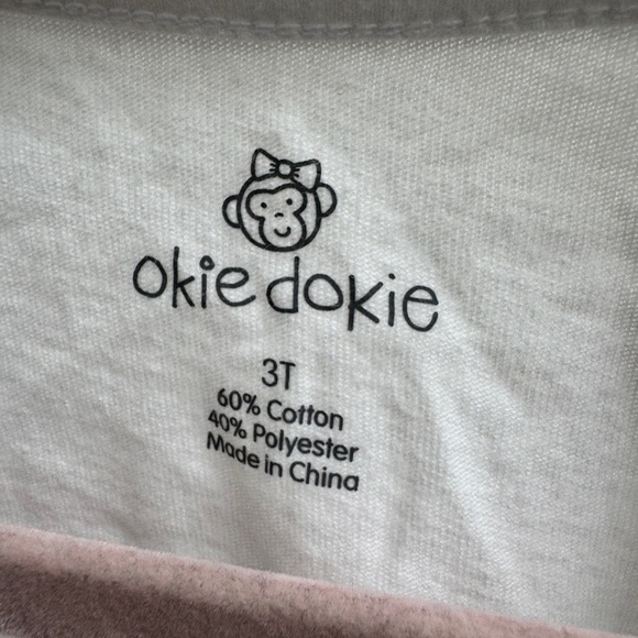 Okie Dokie 3T Girls Mini Heart Breaker Frenchie White Short Sleeve T-Shirt - Picture 5 of 6